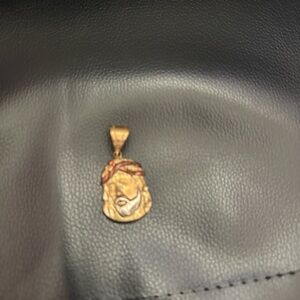 Gold Jesus Pendant